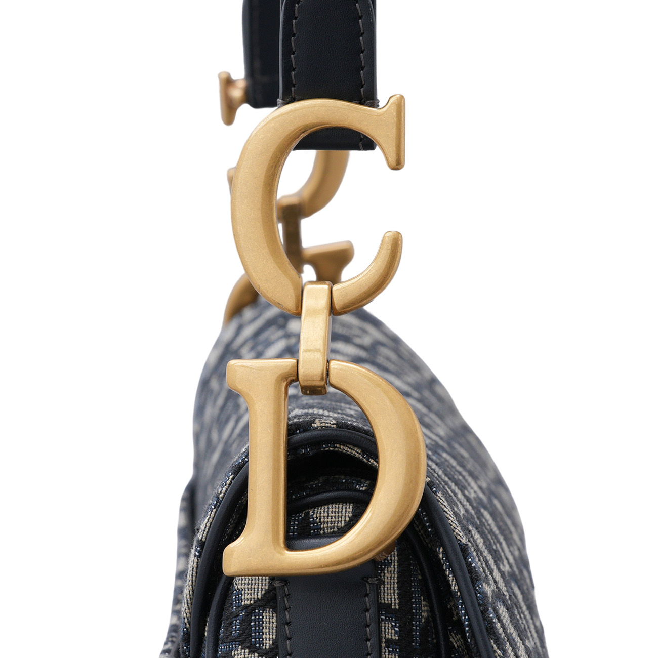 CHRISTIAN DIOR(USED)크리스찬디올 오블리크 새들백 미듐